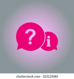 Information exchange theme icon, collect and analyze info. Flat design style. Vector EPS 10.
