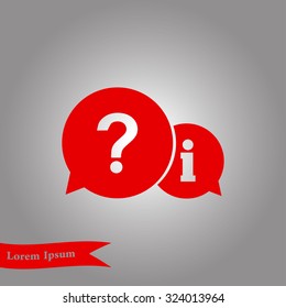 Information exchange theme icon, collect and analyze info. Flat design style. Vector EPS 10.