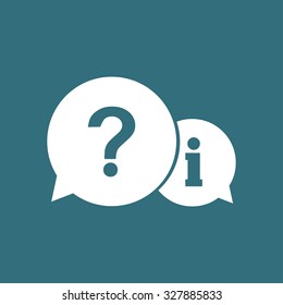 Information exchange theme icon, collect and analyze info. Flat design style. Vector EPS 10.