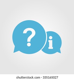Information exchange theme icon, collect and analyze info. Flat design style. Vector EPS 10.