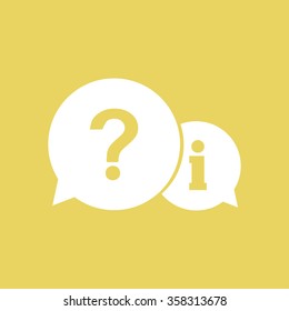 Information exchange theme icon, collect and analyze info. Flat design style. Vector EPS 10.