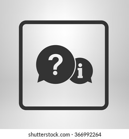 Information exchange theme icon, collect and analyze info. Flat design style. Vector EPS 10.