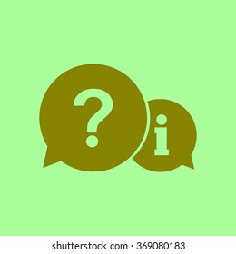 Information exchange theme icon, collect and analyze info. Flat design style. Vector EPS 10.