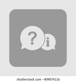 Information exchange theme icon, collect and analyze info. Flat design style. Vector EPS 10.