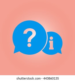 Information exchange theme icon, collect and analyze info. Flat design style. Vector EPS 10.