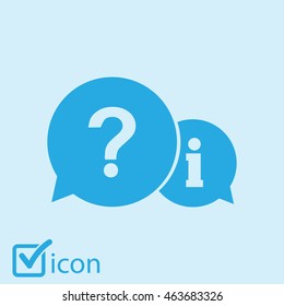 Information exchange theme icon, collect and analyze info. Flat design style. Vector EPS 10.