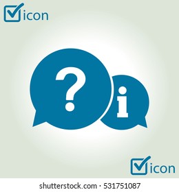 Information exchange theme icon, collect and analyze info. Flat design style. Vector EPS 10.