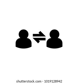 information exchange vector icon