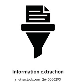 Information extraction Vector Icon which can easily modify or edit

