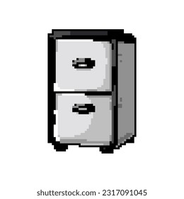 archivo de información archivador juego de píxeles de arte vector retro. archivador de archivos de información de bits. ilustración vintage antigua