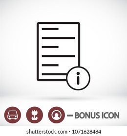 Information file icon