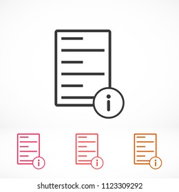 Information file icon