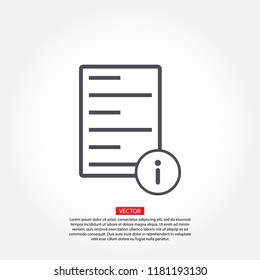 Information file icon