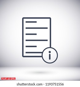 Information file icon