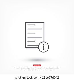 Information file icon