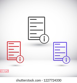Information file icon