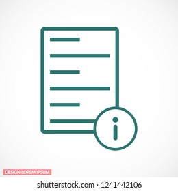 Information file icon