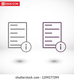 Information file icon
