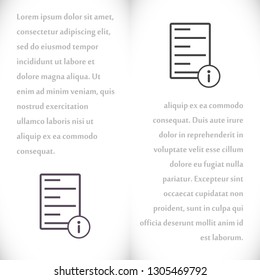 Information file icon