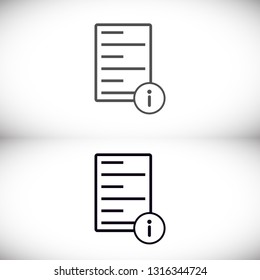 Information file icon