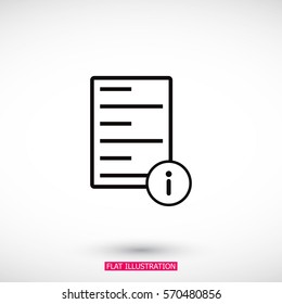 Information file icon