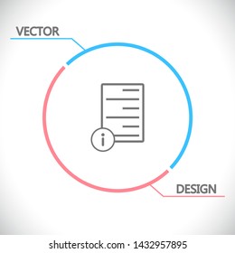 Information file icon . Lorem Ipsum Illustration design