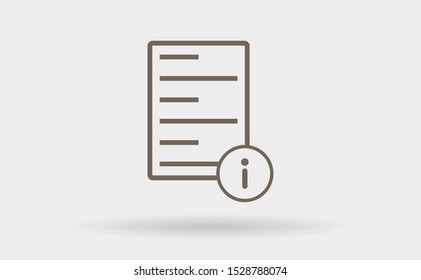 Information file icon . Lorem Ipsum Illustration design