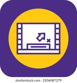 Diseño de icono de Vector de curva llena de información