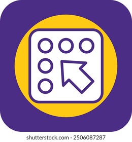 Diseño de icono de Vector de curva llena de información