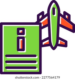 Information Filled Vector Icon Design