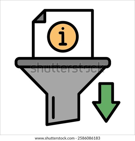 Information Filtering Icon Element For Design