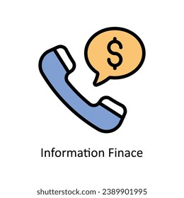 information finance vector filled outline Icon Design illustration. Business And Management Symbol on White background EPS 10 File