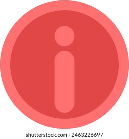 Information flat icon isolated on white background.