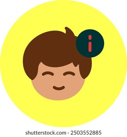 Information Flat Multi color Vector Icon Design