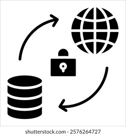 Information Flow Icon Element For Design