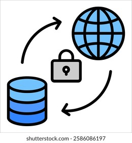 Information Flow Icon Element For Design