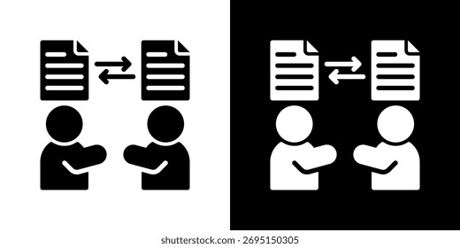 Information Flow Icon Vector Illustration