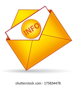 Information folder icon. News vector concept.