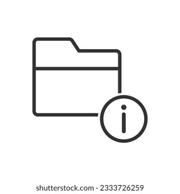 Information Folder Icon Sign Symbol
