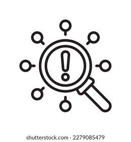 Information gathering vector outline  Icon Design illustration. SEO Development And Marketing Symbol on White background EPS 10 File