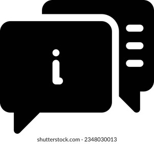 Icono de glifo de información - Icono único, vector