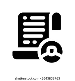 information glyph icon. Strong and solid vector icon for websites, mobile interfaces, presentations, and visual branding. High quality and easy to edit.