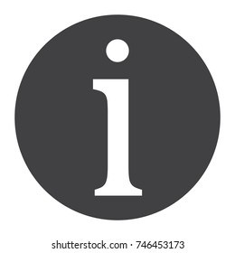 Information glyph icon, web and mobile, info sign vector graphics, a solid pattern on a white background, eps 10.
