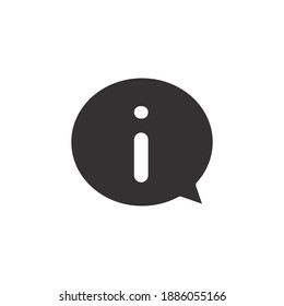 Information glyph icon for web template and app. Vector illustration. design on white background. EPS 10