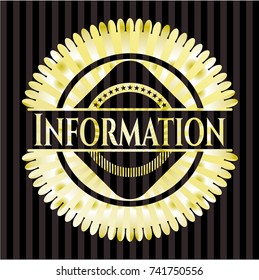 Information gold emblem