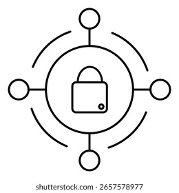Information Governance And Digital Protection Vector Icon