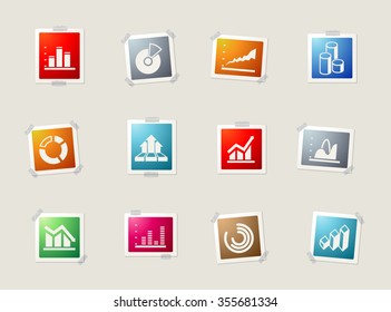 information graphic. card icons for web