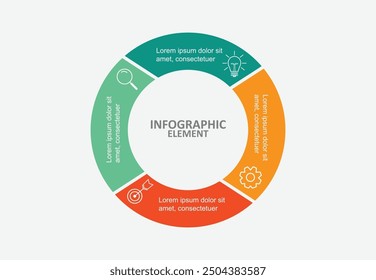 Negocio de Plantilla de datos gráficos de información 