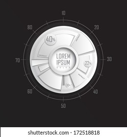 Information graphic for option, speech template. Vector illustration. can be used for diagram, number options, web design, banner template, info graphic.