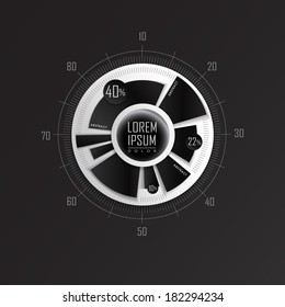 Information graphic for option, speech template. Vector illustration. can be used for diagram, number options, web design, banner template, info graphic.